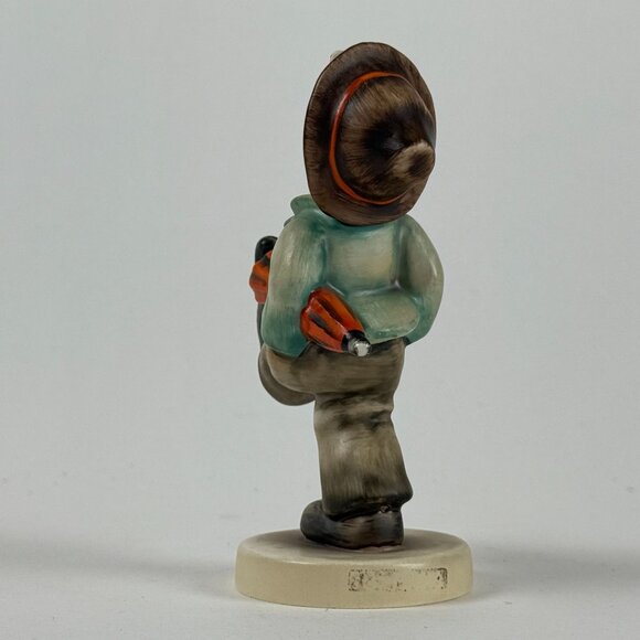 Goebel Hummel Merry Wanderer Boy Porcelain Vintage Figurine 1957-63 TMK 3 - Picture 2 of 6